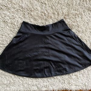 forever 21 faux leather skater skirt